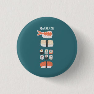 Sushi Name 3 Cm Round Badge