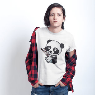 SUSHI PANDA BEAR CUTE WOMENS T-SHIRTS