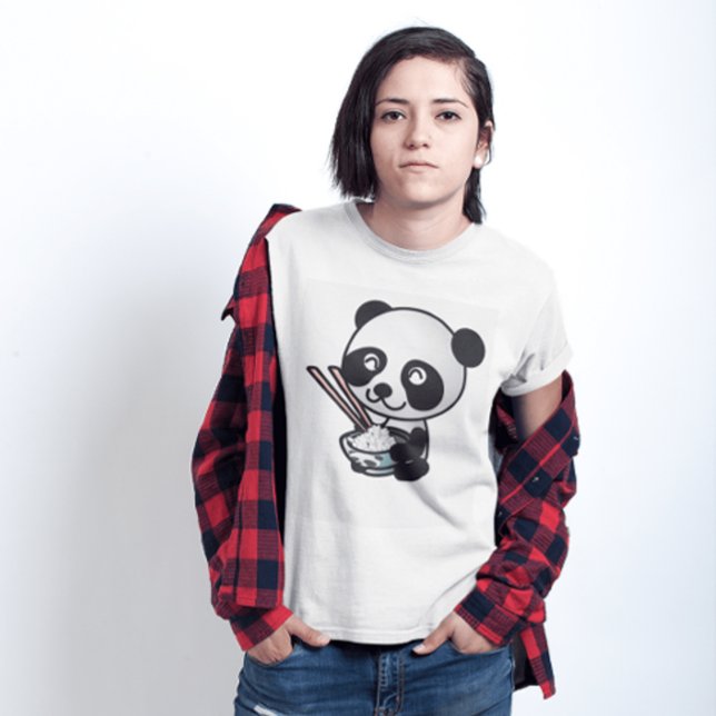 SUSHI PANDA BEAR CUTE WOMENS T-SHIRTS (Creator Uploaded)