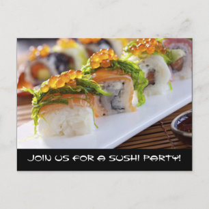 Sushi Party Invitations