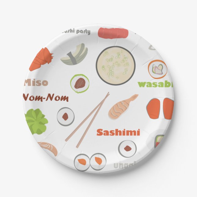 Sushi Party Plates (Front)