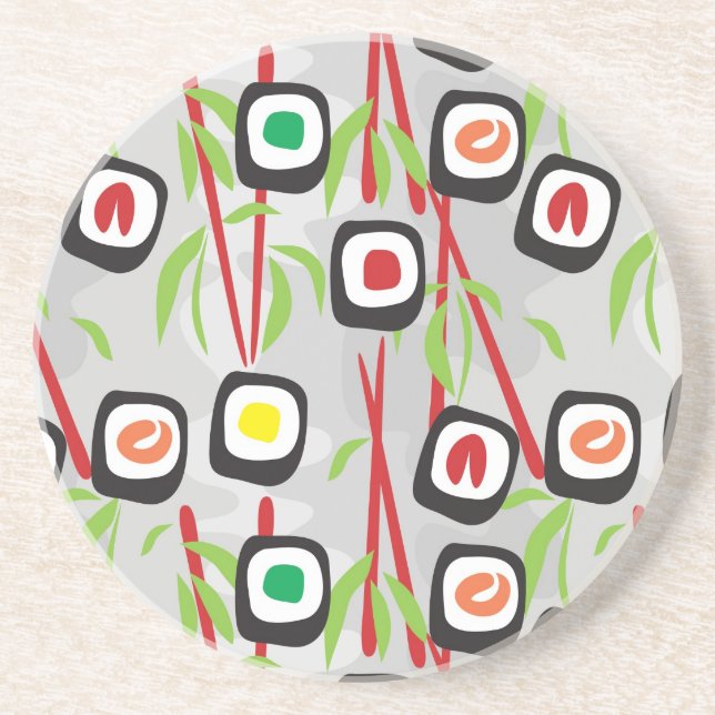 Sushi Pattern Coaster (Front)