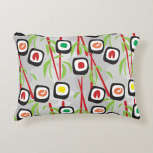 Sushi Pattern Decorative Cushion