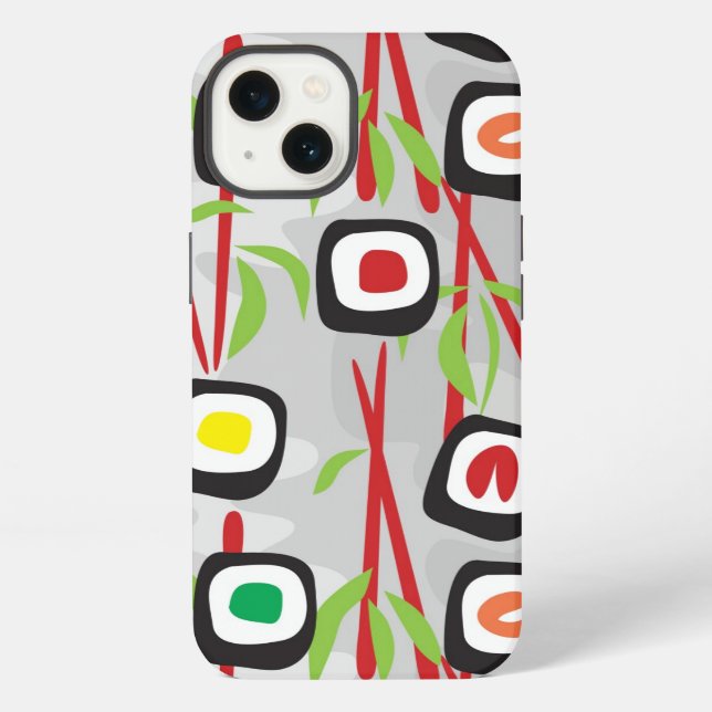 Sushi Pattern iPhone Case (Back)