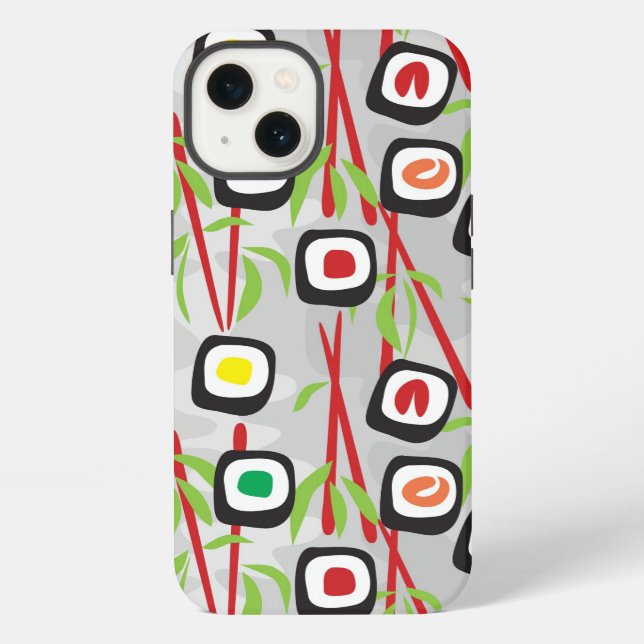 Sushi Pattern iPhone Case (Back)
