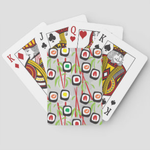 Sushi Pattern Playing Cards