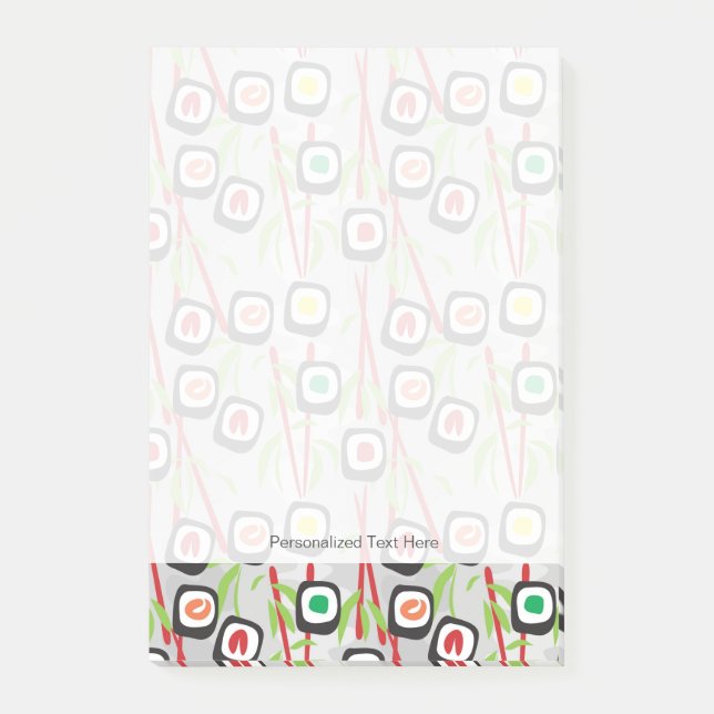 Sushi Pattern Post-it Notes (Front)