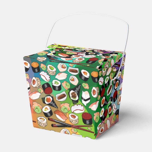 Sushi Patterned Take Out Box (Front Side)