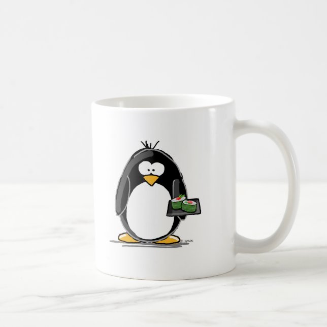 Sushi Penguin Coffee Mug (Right)