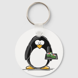 Sushi Penguin Key Ring