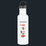 Sushi Personalised 710 Ml Water Bottle<br><div class="desc">Japanese sushi food art for gourmets and foodies.  Customise by changing or removing the name.  Original art by Nic Squirrell.</div>