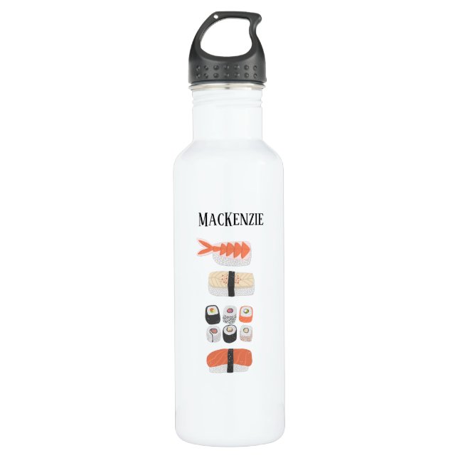 Sushi Personalised 710 Ml Water Bottle (Front)