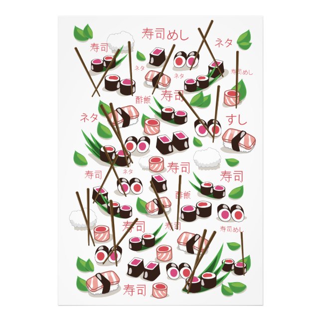 Sushi Photo Print (Front)