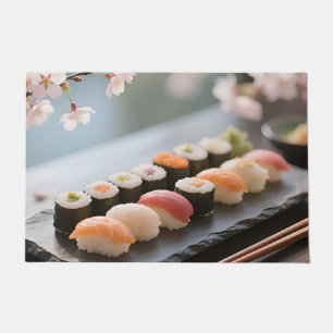 Sushi Platter Cherry Blossom Doormat