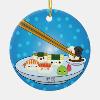 Sushi Platter DBL Sided Ornament