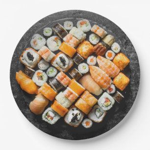 Sushi Platter Paper Plate