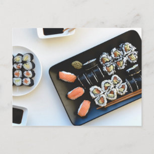 Sushi postcard