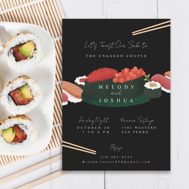 Sushi Pre Wedding Party Invitation (Creator Uploaded)