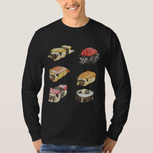 Sushi Pug Watercolor Classic T-Shirt 487
