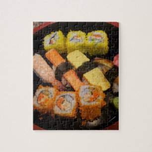 Sushi Raw Food Japanese Meal Delicious Serving Jigsaw Puzzle