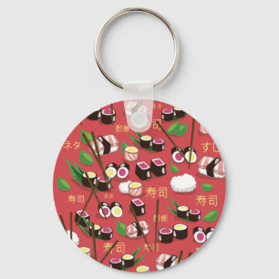 Sushi Red Key Ring