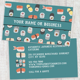 Sushi Restaurant Business Card