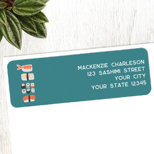 Sushi Return Address Return Address Label