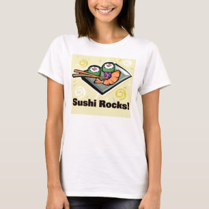 Sushi Rocks California Roll Chopsticks T-Shirt