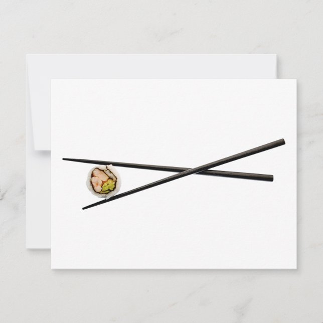 Sushi Roll & Chopsticks - Customised Template (Front)