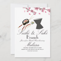 Sushi Roll Chopsticks Saki Tree Bridal Shower