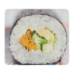 Sushi roll Fish and rice Cutting Board