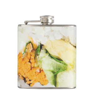 Sushi roll Fish and rice Hip Flask