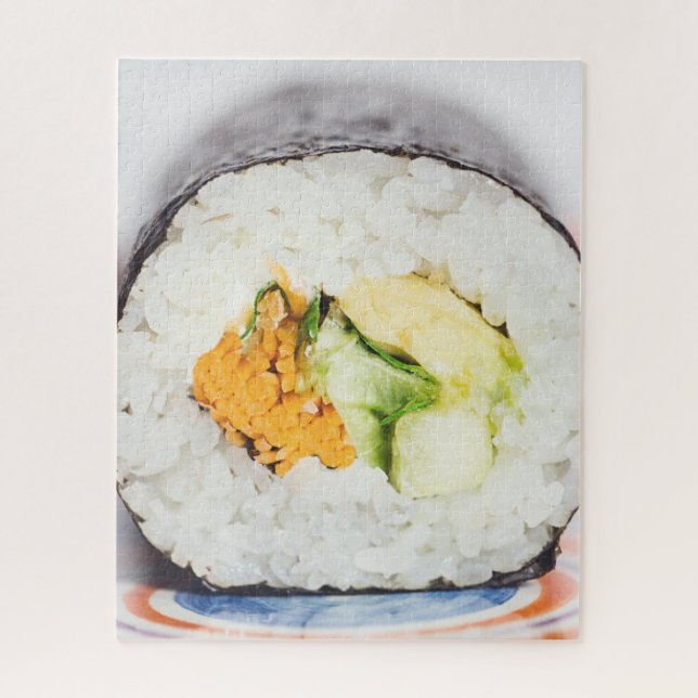 Sushi roll Fish and rice Jigsaw Puzzle (Vertical)