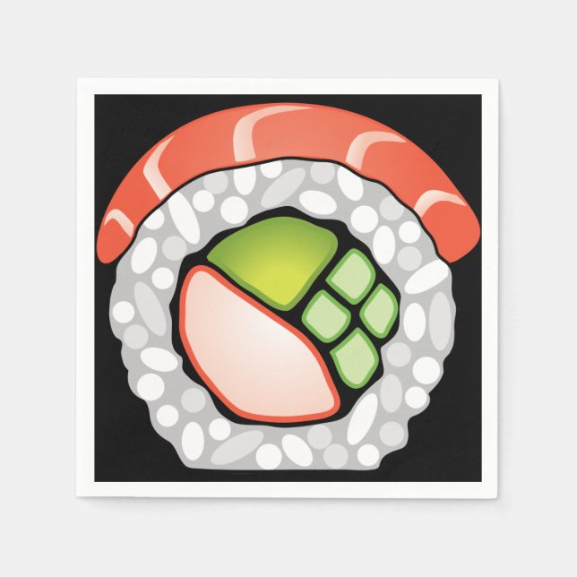 Sushi Roll Napkin (Front)