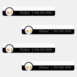 Sushi Roll School Class Lunch Name Number Labels