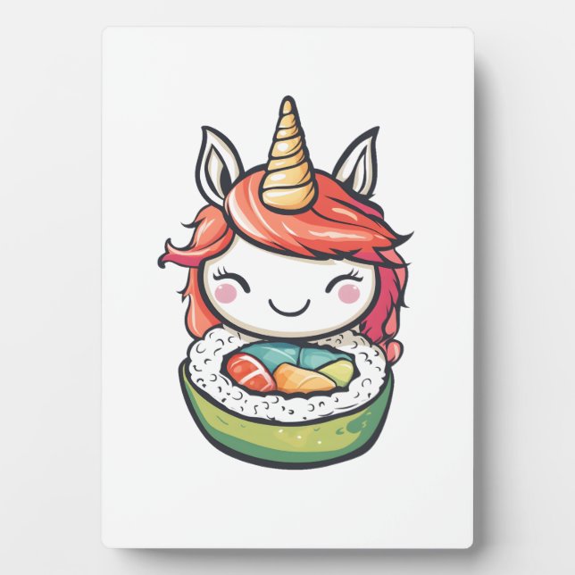 Sushi Roll Unicorn (1) Plaque (Front)