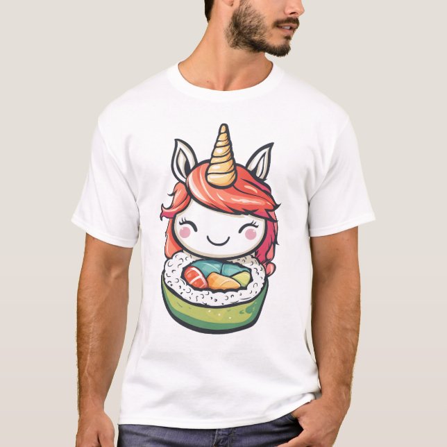 Sushi Roll Unicorn (1) T-Shirt (Front)
