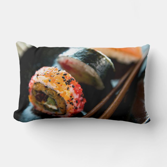 Sushi Rolls Lumbar Cushion (Front)