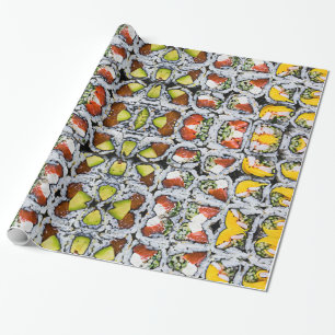 Sushi Rolls Wrapping Paper