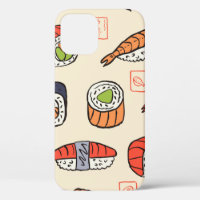 sushi seamless pattern