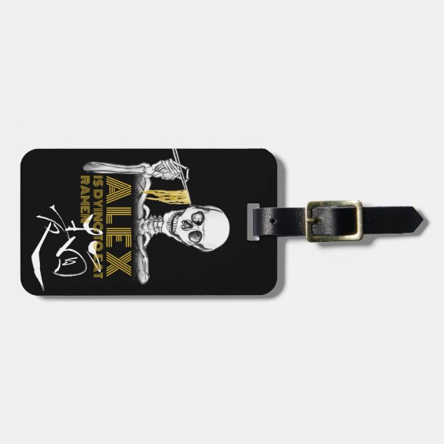 SUSHI skull Luggage Tags (Front Horizontal)