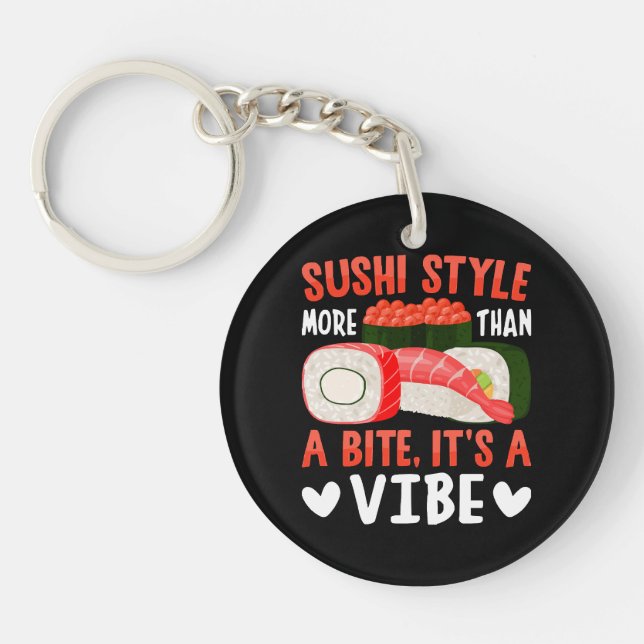 Sushi Style More Than a Bite Key Ring (Front)