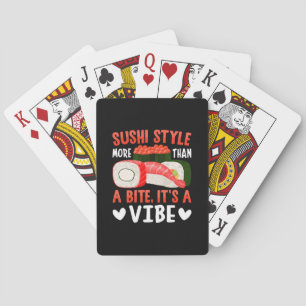 Sushi Style More Than a Bite Playing Cards