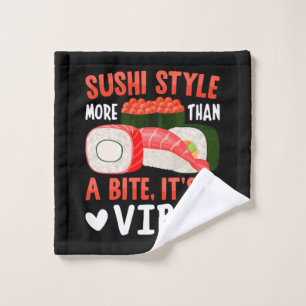 Sushi Style More Than a Bite Wash Cloth