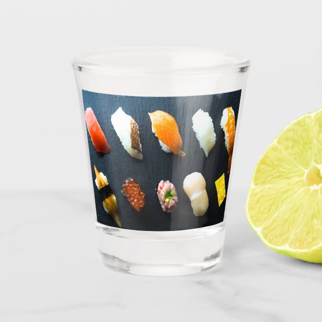 Sushi Symphony – Glassware by SUSHIMI Shot Glass (Front)