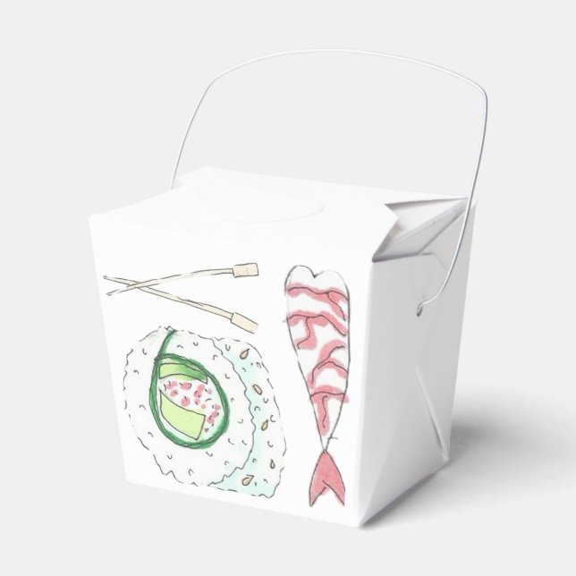 Sushi Takeout Box (Front Side)