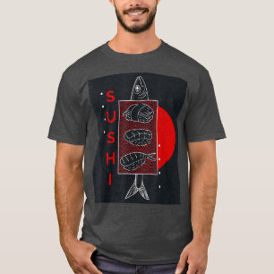 Sushi Vintage Japanese Kawaii Retro Japan Anime T- T-Shirt
