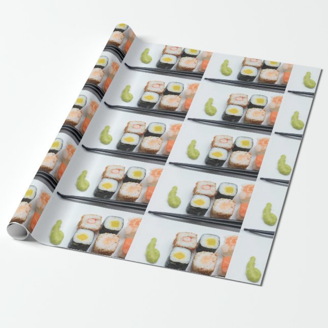 Sushi! Wrapping Paper (Unrolled)