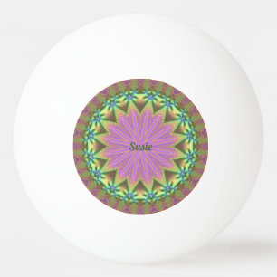 SUSIE ~ Floral Pastel Shades ~ Ping Pong Ball