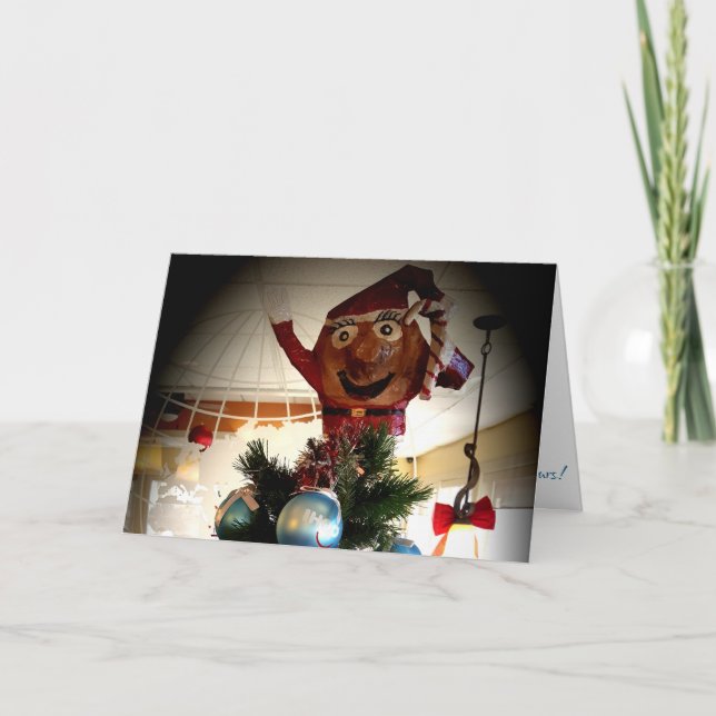 "Susie Pancake Tree-Topper" Christmas Card (Front)
